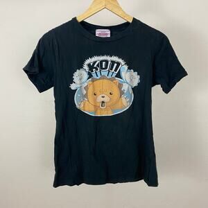 Y2K Shonen Jump Bleach Ripple Junction Kon T-Shirt Graphic Tee - Black - XL